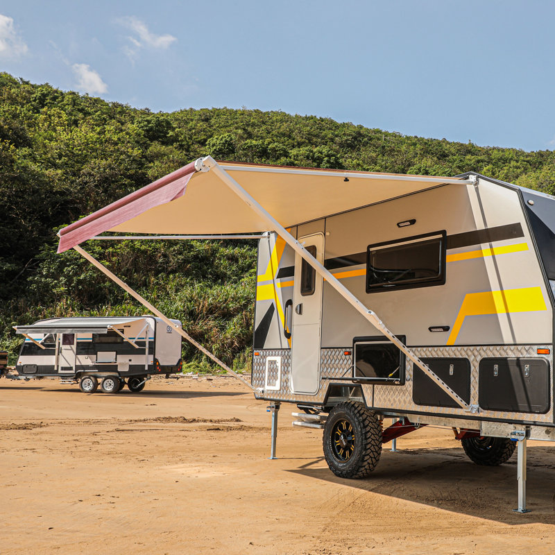 ALEKO Plastic Vinyl Retractable Standard Trailer Awning & Reviews Wayfair